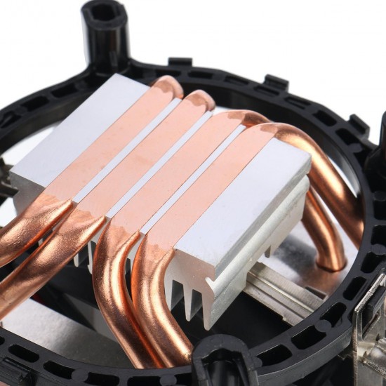 Colorful Backlit 3 Pin Single Fan 4 Copper Tube Dual Tower CPU Cooling Fan Cooler Heatsink for Intel AMD