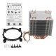 Colorful Backlit 3 Pin Single Fan 4 Copper Tube Dual Tower CPU Cooling Fan Cooler Heatsink for Intel AMD