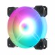 Cooling Fan 6pcs RGB PC Fan Cooler 6Pin 120mm Cooling Fan For Computer Case Silent Gaming Case Music Remote Cooler Fan With Controller