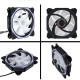 120mm Adjustable RGB LED Light CPU Cooling Fan Mute Octagon Computer PC Case Cooling Fan