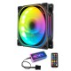 12cm RGB Computer Case Cooling Fan Quiet Chassis Fan Computer PC Cooler for PC Computer Case CPU