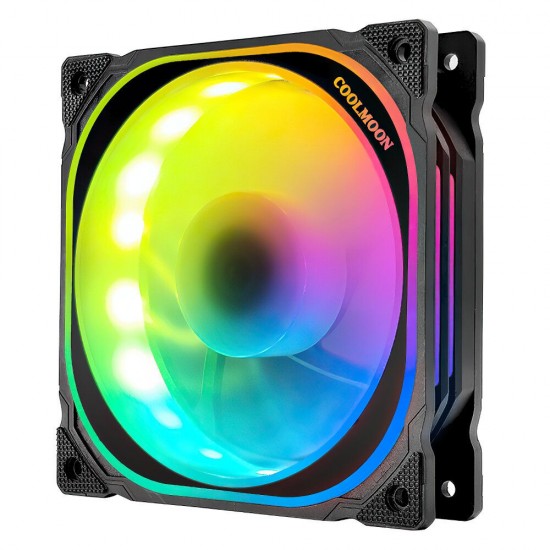 12cm RGB Computer Case Cooling Fan Quiet Chassis Fan Computer PC Cooler for PC Computer Case CPU