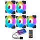 12cm RGB Cooling Fans Quiet Computer Case Chassis Fan Computer PC Cooler for PC Computer CPU