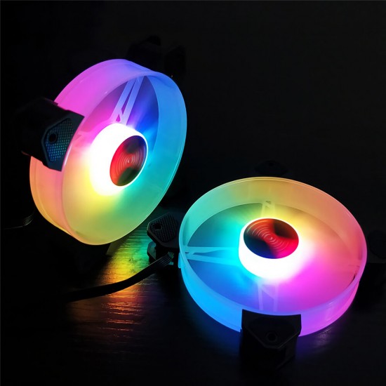 12cm RGB Cooling Fans Quiet Computer Case Chassis Fan Computer PC Cooler for PC Computer CPU