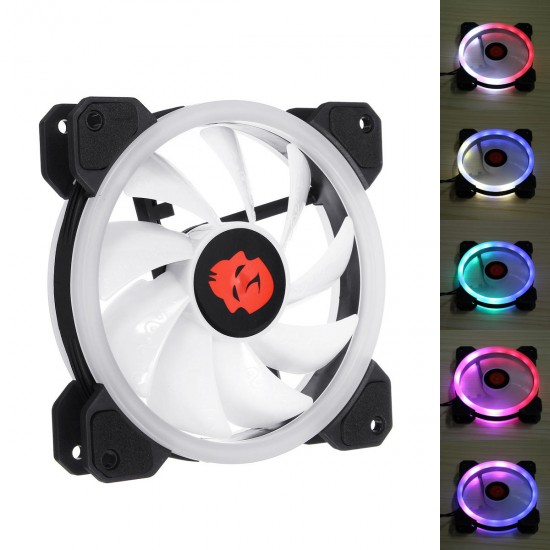 1PCS 120mm Adjustable RGB LED Light Computer PC Case Cooling Fan 1PCS 120mm Adjustable RGB LED Light Computer PC Case Cooling Fan