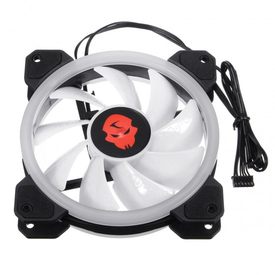 1PCS 120mm Adjustable RGB LED Light Computer PC Case Cooling Fan