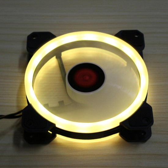 1PCS 120mm Adjustable RGB LED Light Computer PC Case Cooling Fan