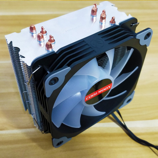 1PCS 12cm Adjustable RGB CPU Heat Sink with 5 Heat Pipe Computer Case PC Cooling Fan