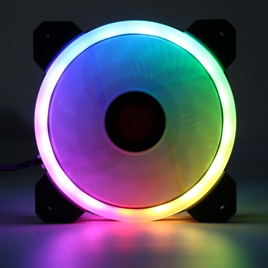 3PCS 120mm Adjustable RGB LED Light Computer Case PC Cooling Fan with Remote 3PCS 120mm Adjustable RGB LED Light Computer Case PC Cooling Fan with Remote