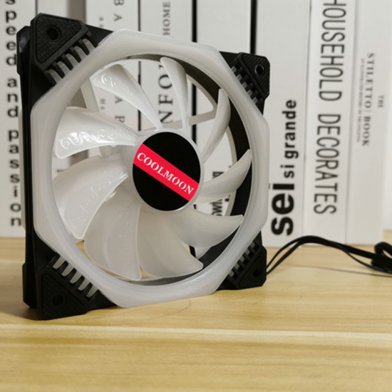 4PCS 12cm Multilayer Backlit RGB CPU Cooling Fan PC Heatsink with the RF Wireless Remote Control 4PCS 12cm Multilayer Backlit RGB CPU Cooling Fan PC Heatsink with the RF Wireless Remote Control