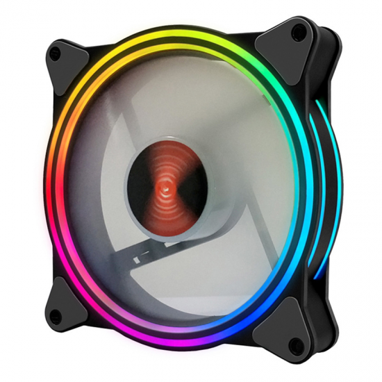 5PCS 120mm RGB Adjustable LED Cooling Fan Multiple Thin Apertures CPU Cooling Fan with the Remote Control 5PCS 120mm RGB Adjustable LED Cooling Fan Multiple Thin Apertures CPU Cooling Fan with the Remote Control