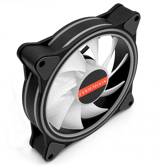 5PCS 120mm RGB Adjustable LED Cooling Fan Multiple Thin Apertures CPU Cooling Fan with the Remote Control