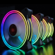 5PCS 120mm RGB Adjustable LED Cooling Fan Multiple Thin Apertures CPU Cooling Fan with the Remote Control 5PCS 120mm RGB Adjustable LED Cooling Fan Multiple Thin Apertures CPU Cooling Fan with the Remote Control