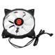 6PCS 120mm RGB Adjustable LED Cooling Fan with Controller Remote For Computer