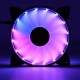 6PCS 120mm RGB Adjustable LED Cooling Fan with Controller Remote For Computer