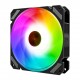 6PCS 120mm RGB PC Fans Control Music Rhythm Monochromatic Light Adjustable Cooling Fan With the Remote Control