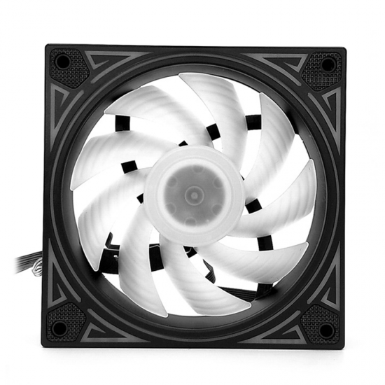 3PCS 120mm Multilayer Backlit RGB Cooling Fan Mute PC CPU Heatsink with the RF Wireless Remote Control