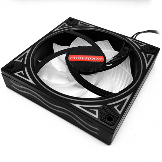 3PCS 120mm Multilayer Backlit RGB Cooling Fan Mute PC CPU Heatsink with the RF Wireless Remote Control