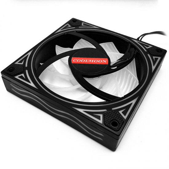 4PCS 120mm Multilayer Backlit RGB Cooling PC Fans Mute Computer PC Case Cooling Fan with the Remote Control