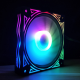 4PCS 120mm Multilayer Backlit RGB Cooling PC Fans Mute Computer PC Case Cooling Fan with the Remote Control