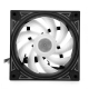 6PCS 12cm Multilayer Backlit RGB CPU Cooling Fan Computer PC Case with the RF Wireless Remote Control