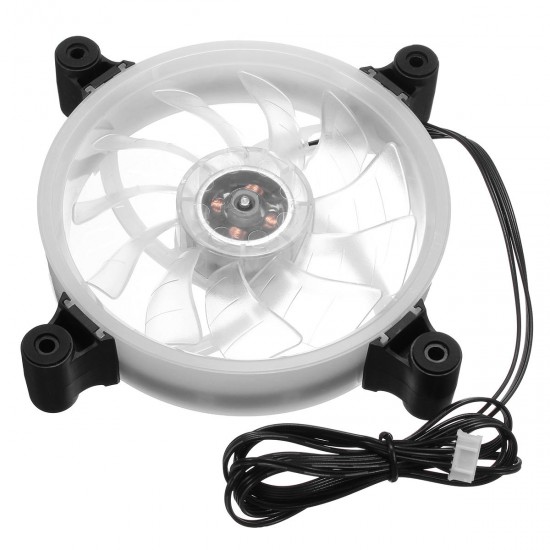 DC 12V 120mm 16million Color RGB LED Quiet Computer Case PC Cooling Fan