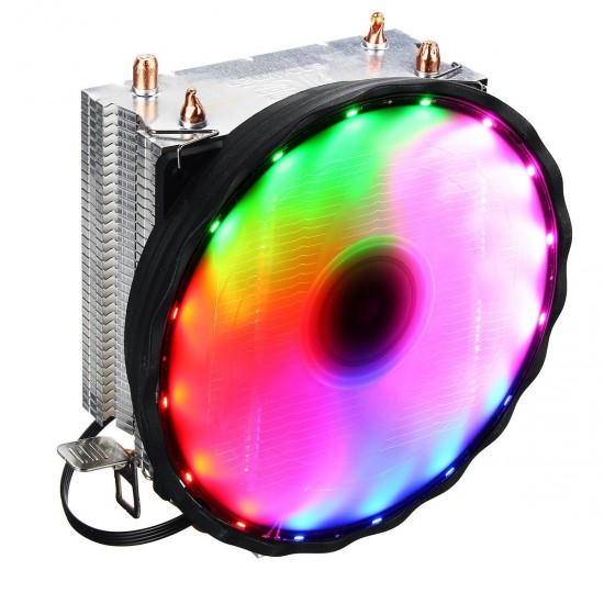 DC 12V Colorful Backlight 120mm CPU Cooling Fan PC Heatsink for Intel/AMD For PC Computer Case