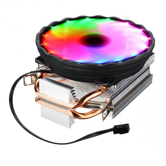 DC 12V Colorful Backlight 120mm CPU Cooling Fan PC Heatsink for Intel/AMD For PC Computer Case