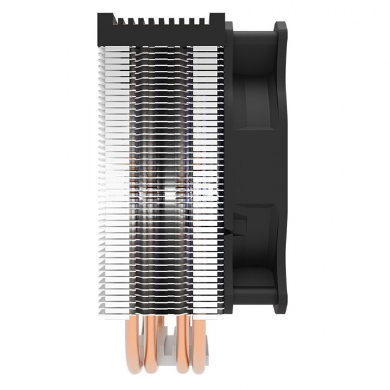 CPU Cooler 4 Heat Pipes Heatsink with 120mm Rainbow LED Fan 4Pin Computer RGB CPU Cooling Fan Radiator for LGA775/115x/AM3/AM2