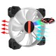 Fan Cooler PC Computer RGB Adjust LED Fan Cooler 12V 6Pin 120mm Cooling Fan Heatsink Silent Fan Gaming Case Cooler Fan With Controller