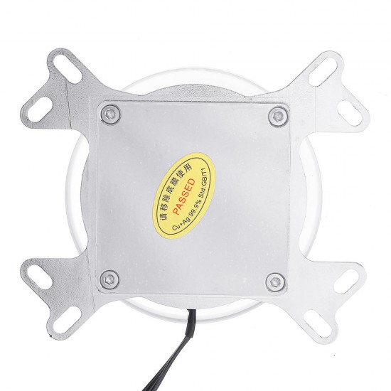 G1/4 LED Colorful Light CPU Cooler Water Cooling Water Block with Controller for Intel AM2 AM3 AM4