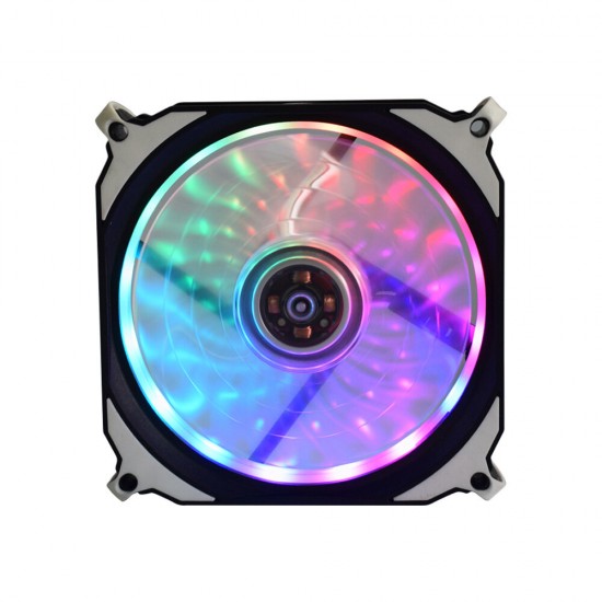 12cm RGB LED Light Computer Case Cooling Fan Support PC Software Control 12cm RGB LED Light Computer Case Cooling Fan Support PC Software Control