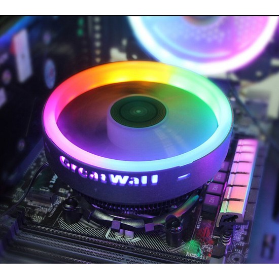 X120 RGB CPU Cooler 3Pin 12V 120MM Radiator Fan Support Intel&AMD CPU Cooling Heatdiss Fan