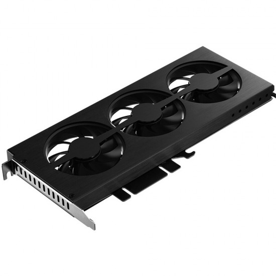 VF-1 Graphics Card Cooler Aluminum Three 8CM Fans Heatsink AURA Motherboard RGB Light Effect Strip Graphics Cooling