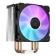 CR1000 CPU Cooler Fan Tower LED 4 Heatpipes PWM 4Pin Cooling Heat Sink Hydraulic Bearing Alloy Radiator for Intel/AMD