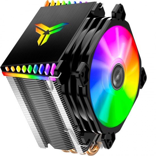 CR1400 CPU Cooler 4 HeatPipes Tower RGB 4Pin Cooling Fans Heatsink Hydraulic Bearing for Intel and AMD
