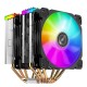 CR2000 6 Heatpipes Double tower CPU Cooler 120mm 5V/3PIN ARGB Cooling Fan 4PIN PWM Silence For LGA 775 1155 1156 AM4 AM3