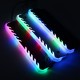 NC-3 RGB Colorful Backlit Aluminium Mg Alloy Memory Cooling Clamp Heatsink Computer Memory Cooler