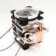 CPU Silent 3 Fan 4 Heat Pipe 4 Wire Intelligent Temperature Control CPU Cooler Cooling Fan for Intel 775/1150/1151/115 U8Z6