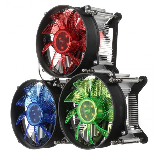 LED CPU Cooling Fan Cooler Heat Sink Radiator For Intel LGA 1150/1151/1155/1156 Series