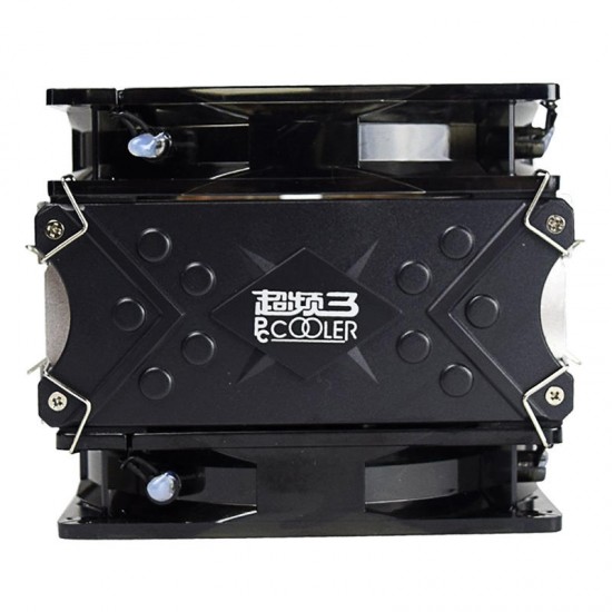 12V X6 4 Pin Double Blue LED Copper CPU Cooler Cooling Fan For AMD AM4 Intel LGA 775 12V X6 4 Pin Double Blue LED Copper CPU Cooler Cooling Fan For AMD AM4 Intel LGA 775