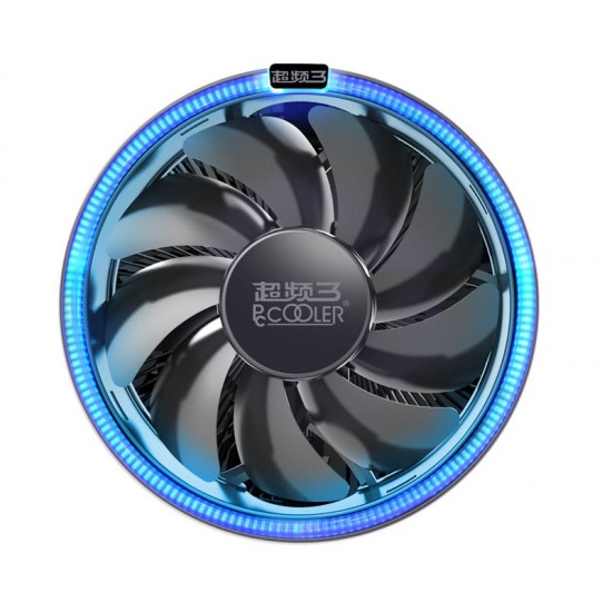 12cm 4Pin LED Blue Aperture CPU Cooling Fan PWM Silent Cooler Radiator For Intel LGA AMD