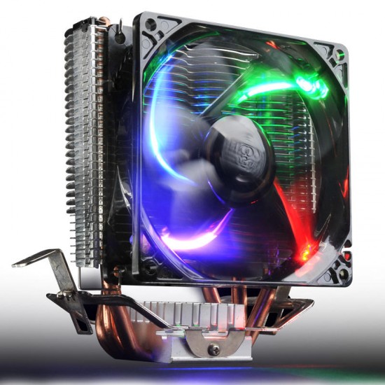 S99 Butterfly Shaped 4 Pin CPU Cooler Cooling Fans Heat Sink for AMD939 AM2+ Intel LGA775