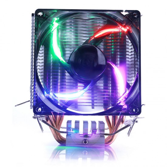 S99 Butterfly Shaped 4 Pin CPU Cooler Cooling Fans Heat Sink for AMD939 AM2+ Intel LGA775