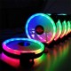 RGB Air Cooling Fan 12cm Desktop Computer Chassis Cooling Fan Colorful Color Changing Solar Eclipse Silent Fan