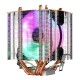 RGB CPU Cooler Fan 4 Copper Heatpipesipes 9cm Light Cooling Fan for Compurter Intel LGA 2011 CPU Cooler Heatsink Radiator