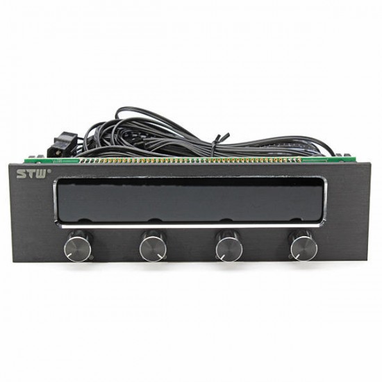 STW-6041 CPU Cooling Fan Speed Temperature Controller Desktop PC Case Drive Bay