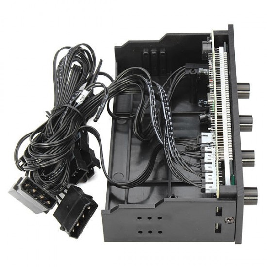 STW-6041 CPU Cooling Fan Speed Temperature Controller Desktop PC Case Drive Bay