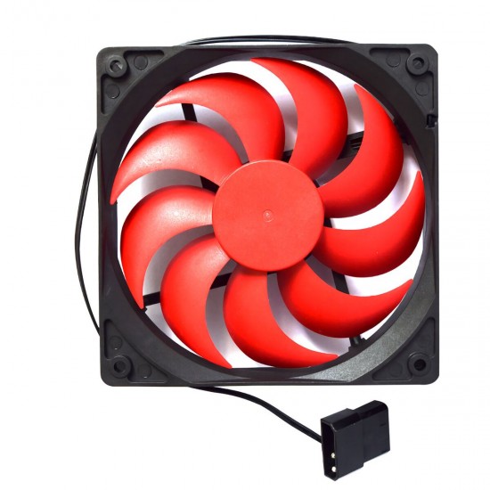 12cm Chassis Cooling Fan Quiet 3Pin 4Pin Interface D-type Power Connector PC Cooler for Cpmputer Case