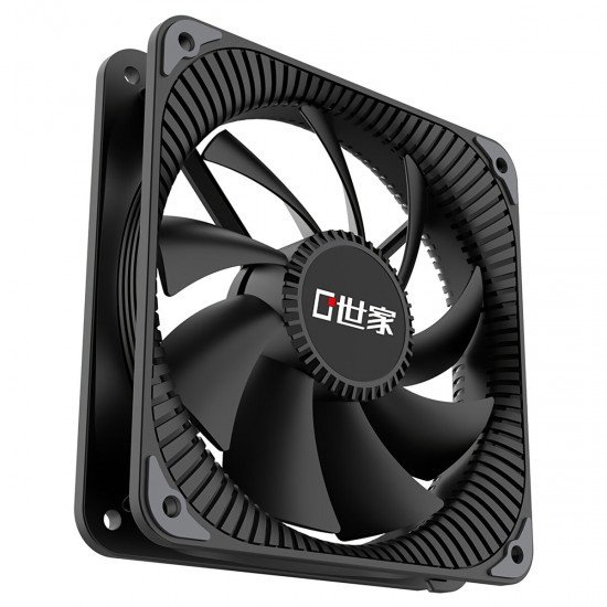 12cm Smart Cooling Fan No Backlight Small 4Pin PWM Chassis Cooler Desktop Computer Case CPU Silent Radiator Wind Tunnel FC1205NL Smart Version